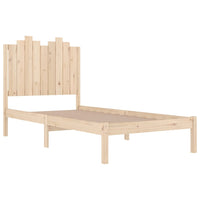 vidaXL Estrutura de cama casal 135x190 cm pinho maciço