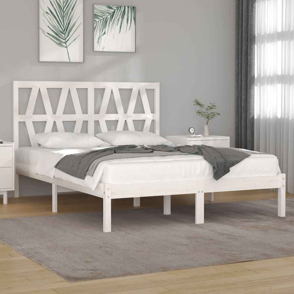 vidaXL Estrutura de cama pequena solteiro 75x190 cm pinho maciço preto