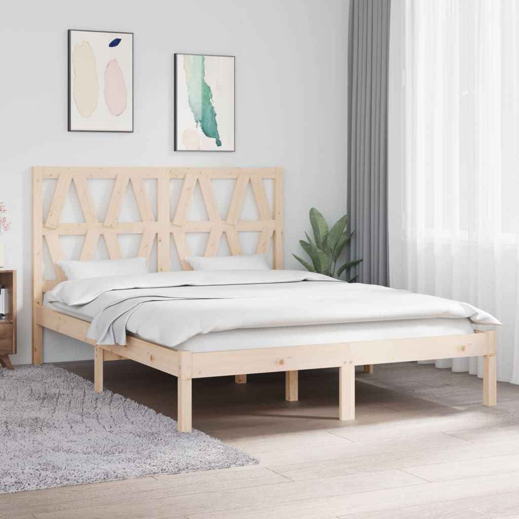 vidaXL Estrutura de cama pequena solteiro 75x190 cm pinho maciço preto