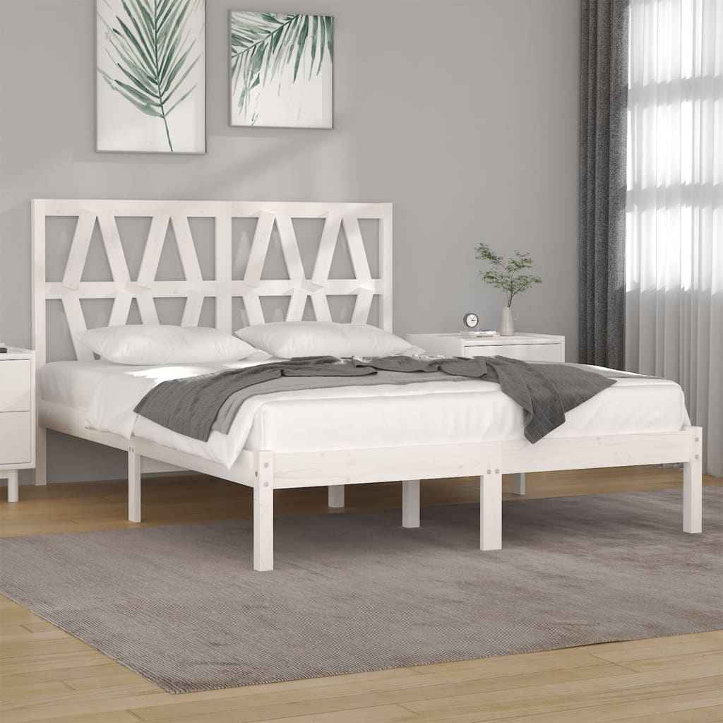 vidaXL Estrutura de cama pequena solteiro 75x190 cm pinho maciço preto