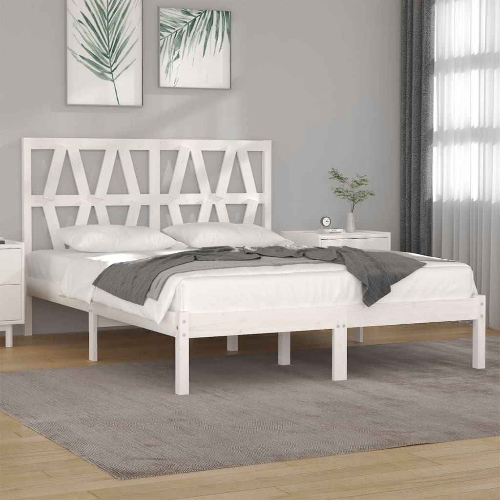 vidaXL Estrutura de cama pequena solteiro 75x190 cm pinho maciço preto