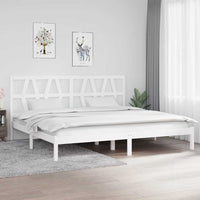 vidaXL Estrutura de cama pequena casal 120x190 cm pinho maciço