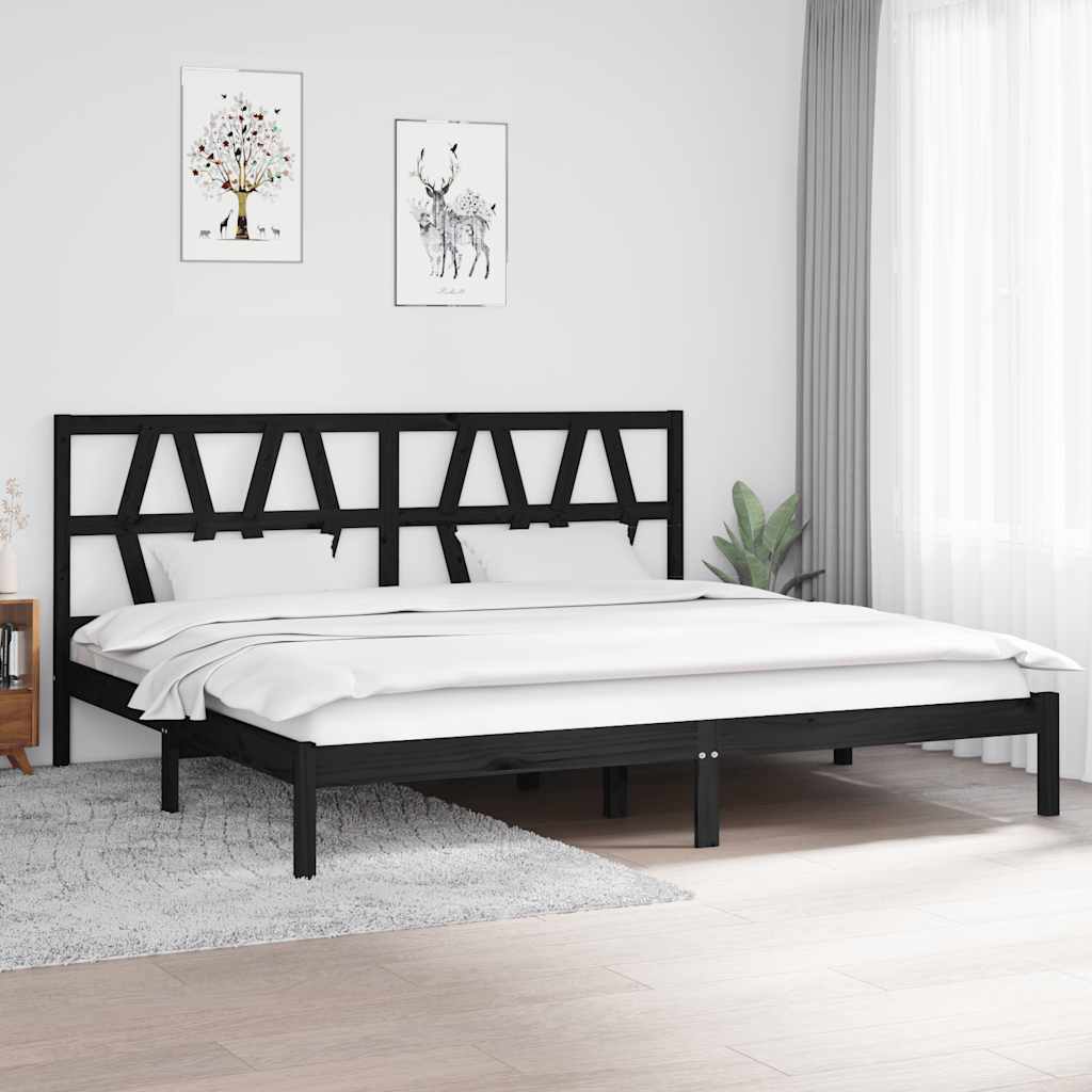 vidaXL Estrutura de cama pequena casal 120x190 cm pinho maciço