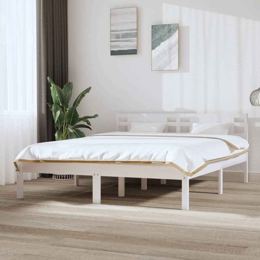 vidaXL Estrutura cama pequena solteiro 75x190 cm madeira maciça preto