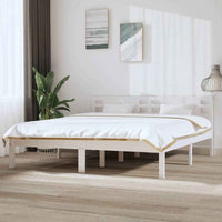 vidaXL Estrutura cama pequena solteiro 75x190 cm madeira maciça preto