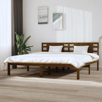 vidaXL Estrutura de cama solteiro 90x190 cm madeira maciça