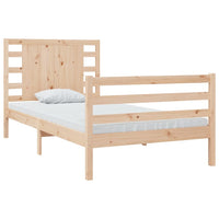 vidaXL Cama sem colchão 90x190 cm madeira de pinho maciça