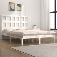 vidaXL Cama sem colchão 135x190 cm madeira de pinho maciça