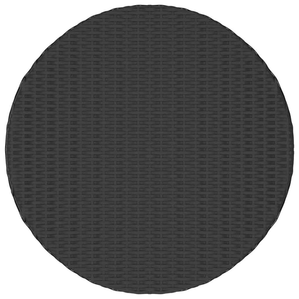 vidaXL Mesa de centro 68x68x30 cm vime PE preto