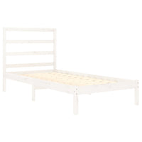 vidaXL Estrutura de cama casal 135x190 cm madeira maciça