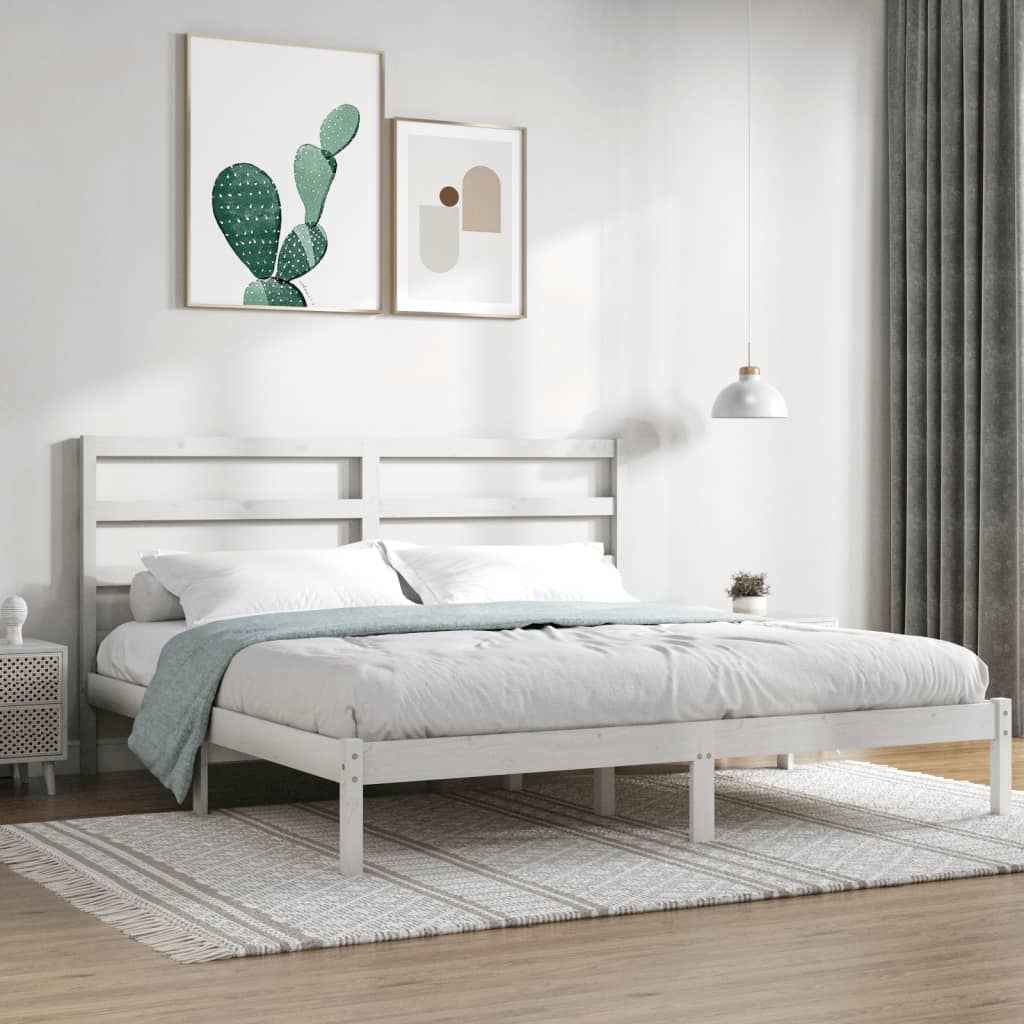 vidaXL Estrutura cama pequena solteiro 75x190 cm madeira maciça preto