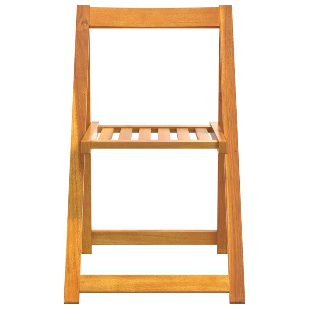 vidaXL Cadeiras de jardim dobráveis 6 pcs madeira de acácia maciça
