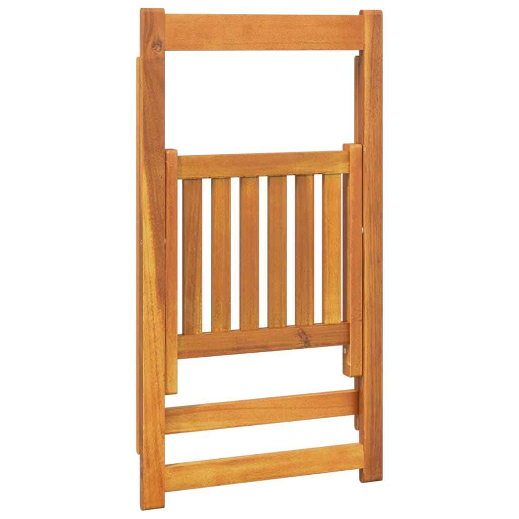 vidaXL Cadeiras de jardim dobráveis 6 pcs madeira de acácia maciça