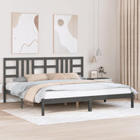 vidaXL Estrutura de cama casal 135x190 cm madeira maciça