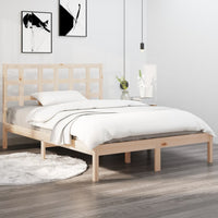 vidaXL Estrutura cama pequena solteiro 75x190 cm madeira maciça branco