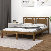 vidaXL Estrutura cama pequena solteiro 75x190 cm madeira maciça preto
