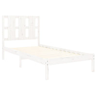 vidaXL Estrutura de cama casal 135x190 cm madeira maciça