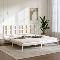 vidaXL Estrutura de cama casal 135x190 cm madeira maciça
