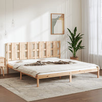 vidaXL Estrutura de cama casal 135x190 cm madeira maciça