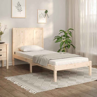 vidaXL Cama sem colchão 120x190 cm madeira de pinho maciça