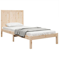 vidaXL Cama sem colchão 120x190 cm madeira de pinho maciça