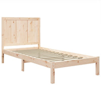 vidaXL Cama sem colchão 120x190 cm madeira de pinho maciça