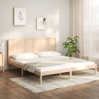 vidaXL Cama sem colchão 120x190 cm madeira de pinho maciça