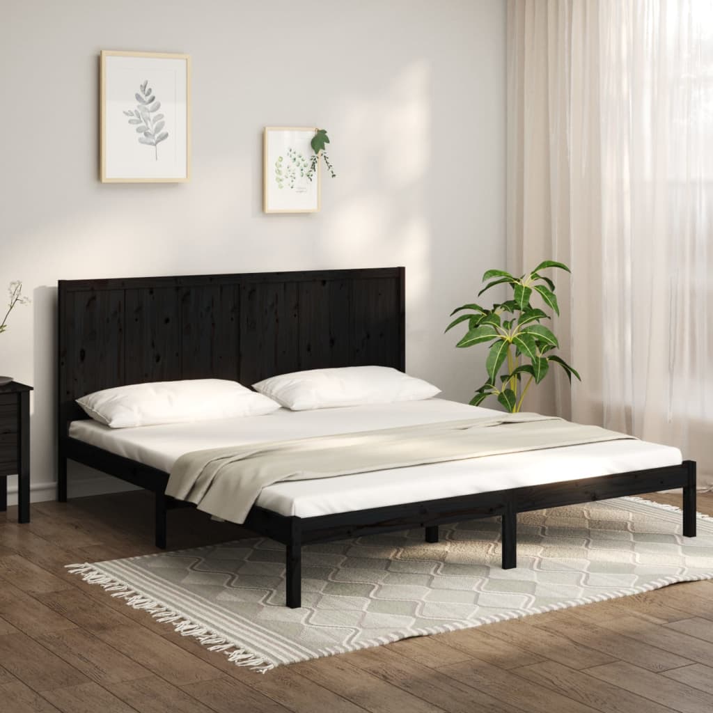 vidaXL Cama sem colchão 120x190 cm madeira de pinho maciça
