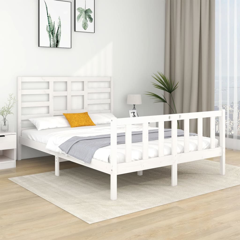 vidaXL Estrutura cama pequena solteiro 75x190 cm madeira maciça preto