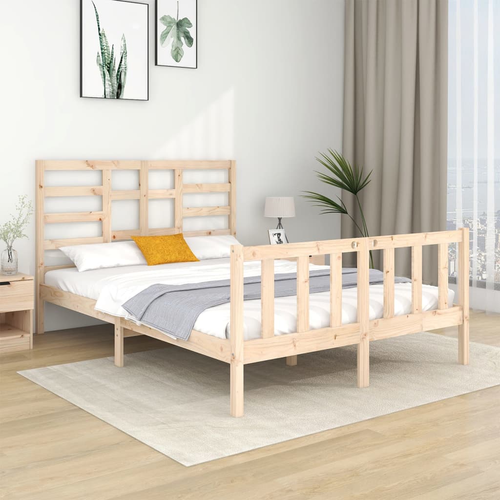 vidaXL Estrutura cama pequena solteiro 75x190 cm madeira maciça preto