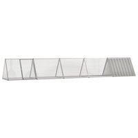 vidaXL Gaiola p/ coelhos 201,5x80,5x71 cm aço galvanizado antracite