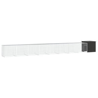 vidaXL Galinheiro 200x91x100 cm aço galvanizado antracite