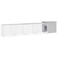 vidaXL Galinheiro 200x91x100 cm aço galvanizado antracite
