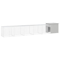 vidaXL Galinheiro 200x91x100 cm aço galvanizado antracite