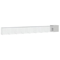 vidaXL Galinheiro 200x91x100 cm aço galvanizado antracite