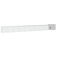 vidaXL Galinheiro 200x91x100 cm aço galvanizado antracite