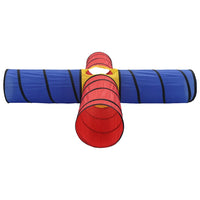 vidaXL Túnel de brincar infantil c/ 250 bolas multicor