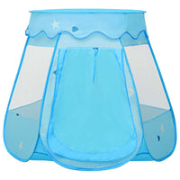 vidaXL Tenda de brincar infantil com 250 bolas 102x102x82 cm azul