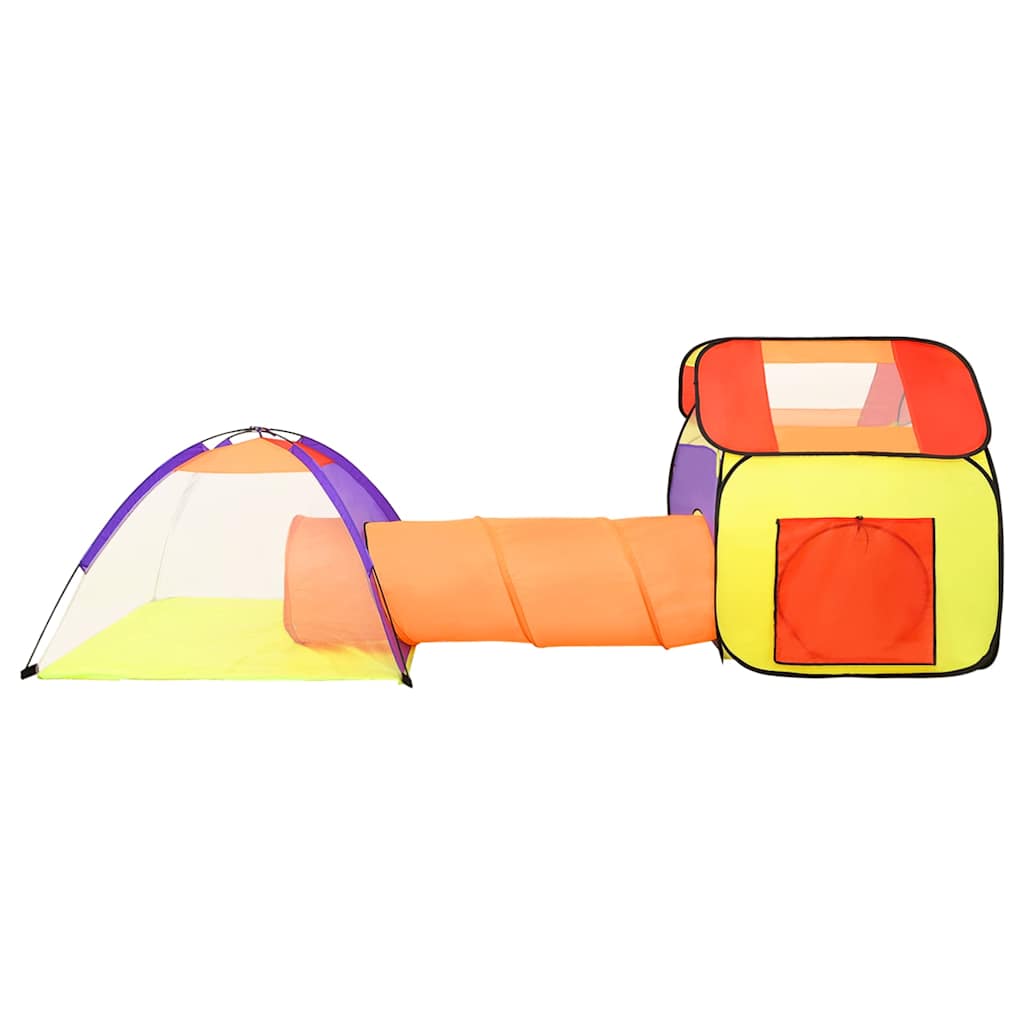 vidaXL Tenda de brincar infantil com 250 bolas 338x123x111 cm multicor