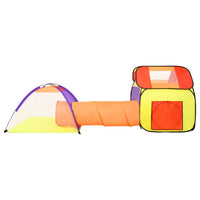 vidaXL Tenda de brincar infantil com 250 bolas 338x123x111 cm multicor
