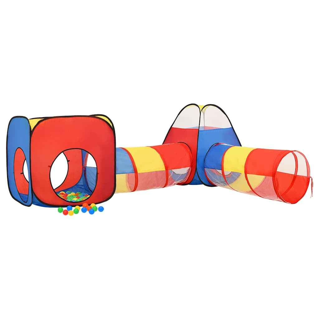 vidaXL Tenda de brincar infantil com 250 bolas 190x264x90 cm multicor