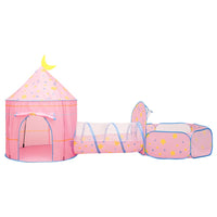vidaXL Tenda de brincar infantil com 250 bolas 301x120x128 cm rosa