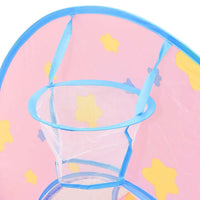 vidaXL Tenda de brincar infantil com 250 bolas 301x120x128 cm rosa