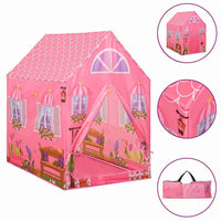 vidaXL Tenda de brincar infantil com 250 bolas 69x94x104 cm rosa