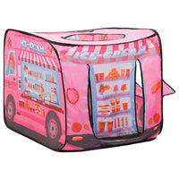 vidaXL Tenda de brincar infantil com 250 bolas 70x112x70 cm rosa