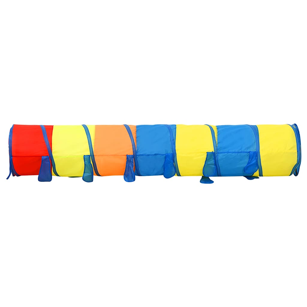 vidaXL Túnel de brincar infantil c/ 250 bolas 245cm poliéster multicor