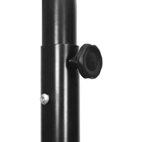 vidaXL Tabela de basquetebol 282-352 cm polietileno branco