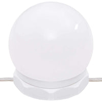 vidaXL Conjunto toucador c/ LEDs madeira processada branco