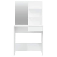 vidaXL Conjunto toucador 74,5x40x141 cm branco