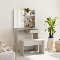 vidaXL Conjunto toucador 74,5x40x141 cm branco